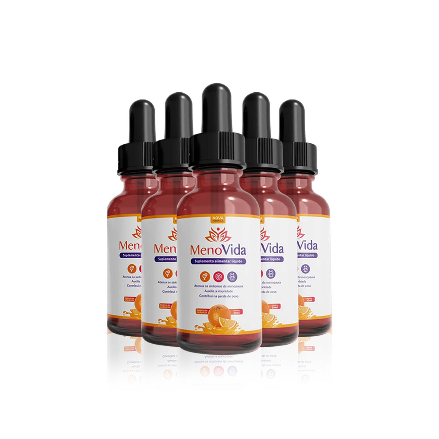 MenoVida - Menopausa Dominada Pague 3, Leve 5 (5 FRASCOS)