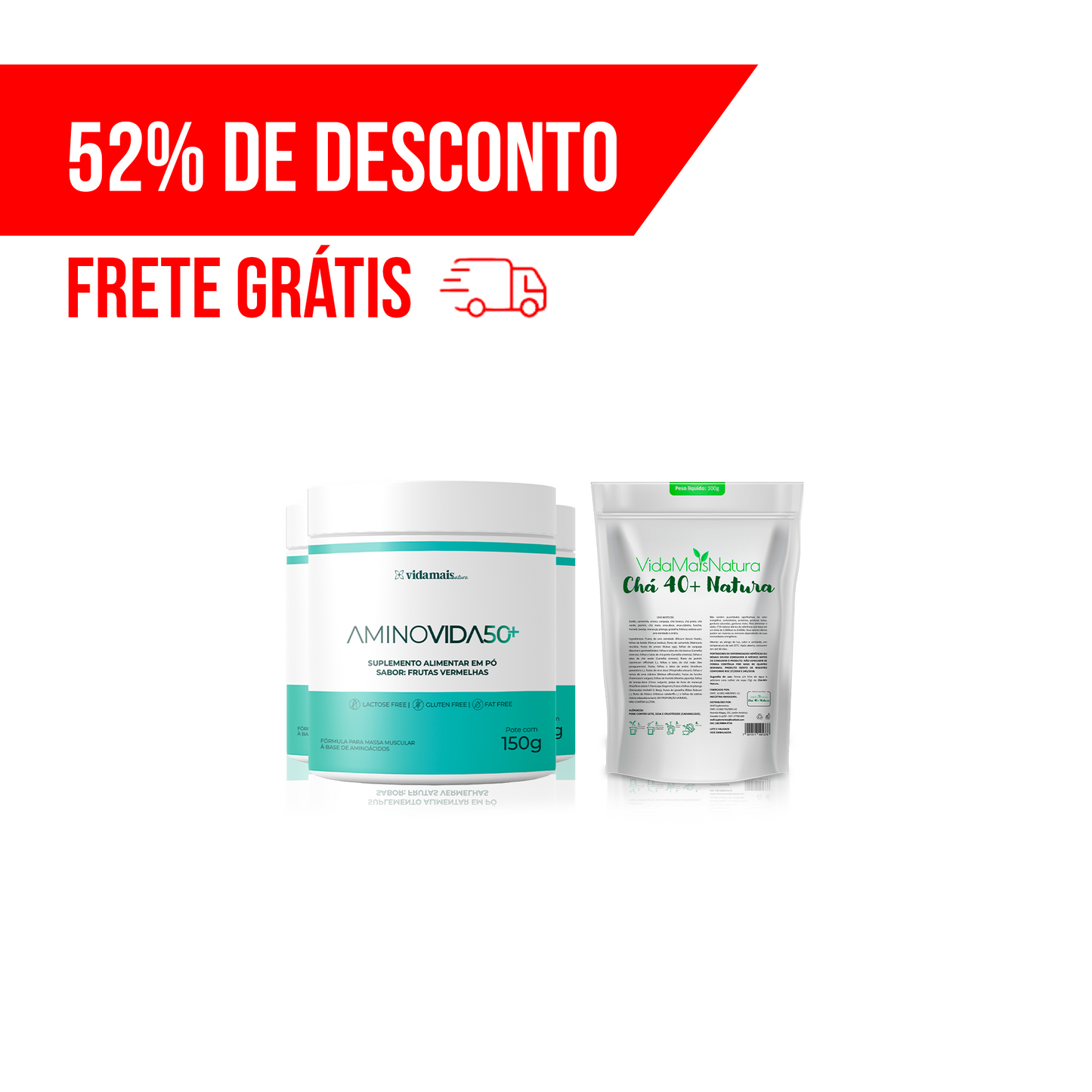 Combo Ganho de Massa Magra + Detoxifica (4 UNIDADES)