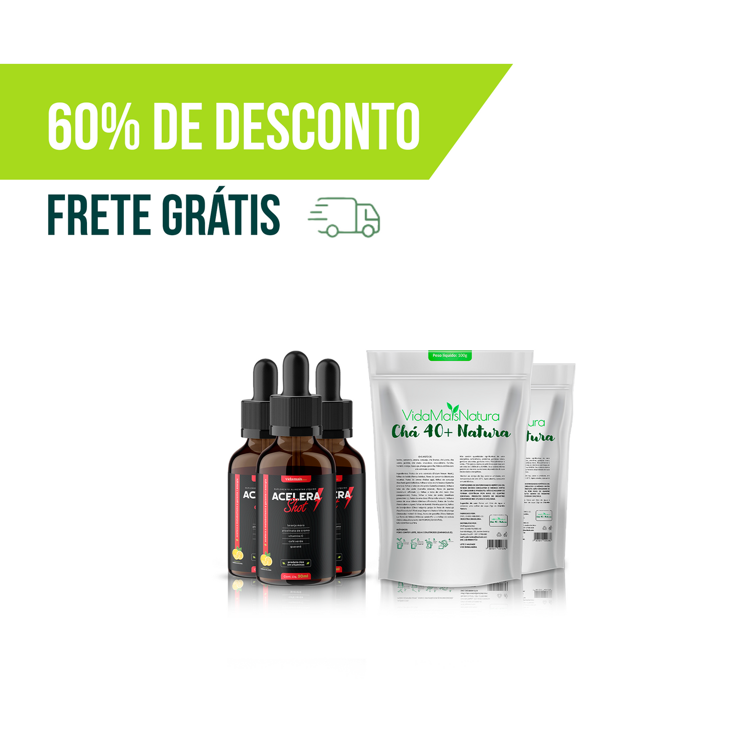 Combo Emagrecimento + Detoxifica (5 UNIDADES)