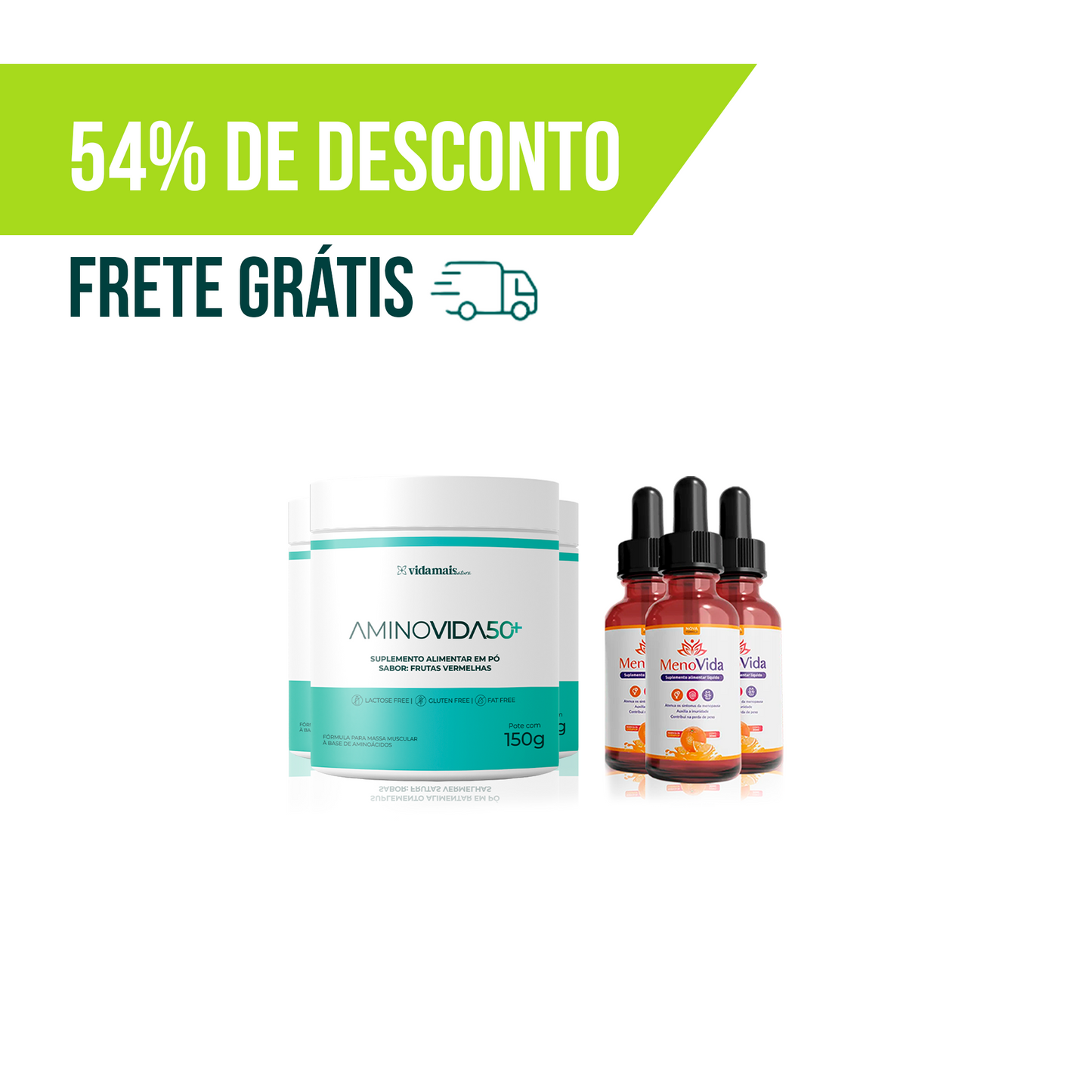 Combo Ganho e Preservação da Massa Magra na Menopausa (6 UNIDADES)-