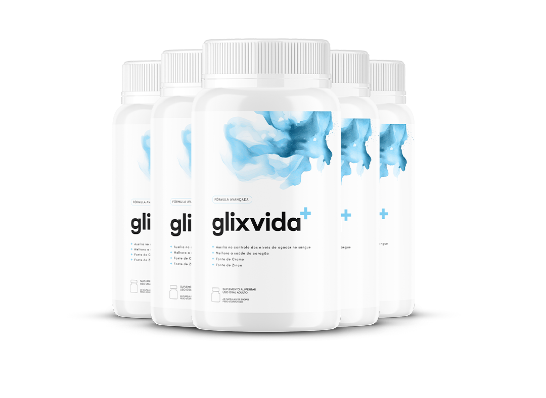 GlixVida+ Regula os níveis de açúcar no sangue (5 POTES)