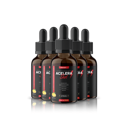 AceleraShot - Metabolismo Acelerado Pague 3, Leve 5 (5 FRASCOS) - Vida Mais Natura