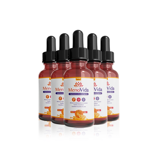MenoVida - Menopausa Dominada Pague 3, Leve 5 (5 FRASCOS)
