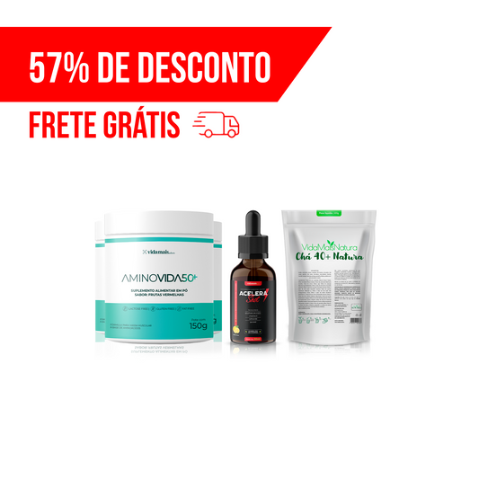 Combo Ganho de Massa Magra + Emagrecimento + Detoxifica (5 UNIDADES)-