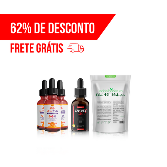 Combo Alivia Menopausa + Emagrecimento + Detoxifica (5 UNIDADES)