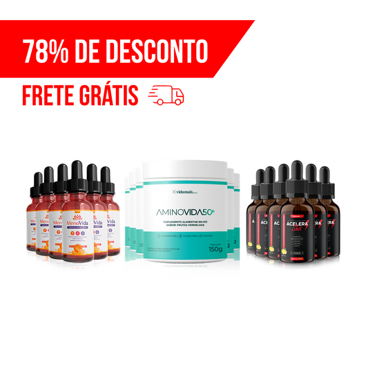 Premium Plus - Alívio dos Sintomas da Menopausa + Massa Magra + Acelerador de metabolismo (18 UNIDADES)
