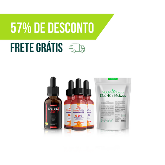 Combo Alivia Menopausa + Emagrecimento + Detoxifica (5 UNIDADES)