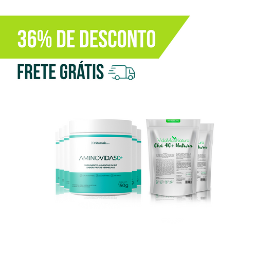 Combo Ganho de Massa Magra e Beleza + Detoxificação (8 UNIDADES)