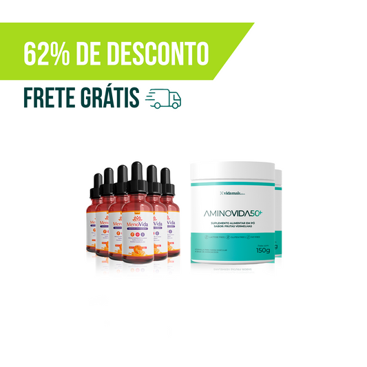 Combo Menopausa Controlada + Emagrecimento com Massa Magra (8 FRASCOS)