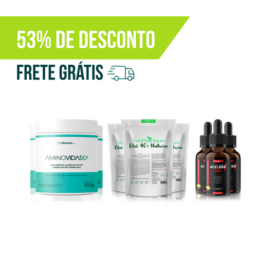 Combo VIP Completo - Emagrecimento com ganho de Massa Magra e Detoxificação (9 UNIDADES)