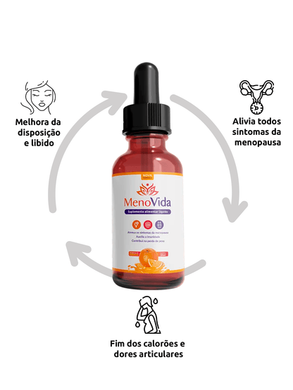 MenoVida - Menopausa Controlada Pague 2, Leve 3 (3 FRASCO) - Vida Mais Natura